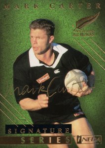 Mark Carter New Zealand Signature Rugby Hand Signed Photo Card