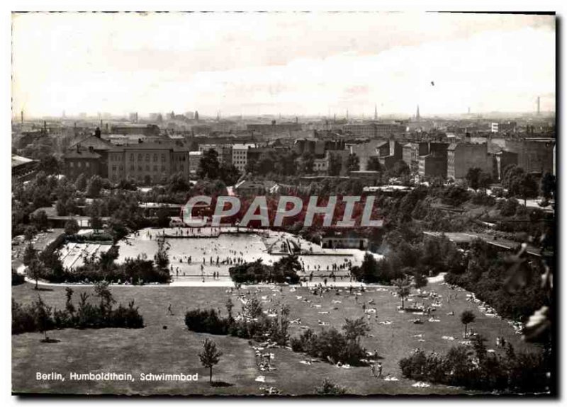 Postcard Modern Berlin Humboldthain Scwimmbad