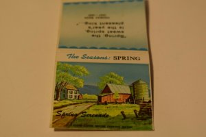 The Seasons Spring Serenade 30 Strike Matchbook Cover