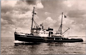 Sleepboot Zeeland Bureau Wijsmuller Ijmuiden Tugboat Ship Vintage RPPC C016
