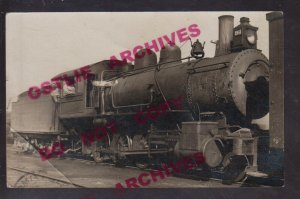 Little Chicago OHIO RPPC 1907 TRAIN ENGINE Crew RAILROAD Railway nr Columbus OH