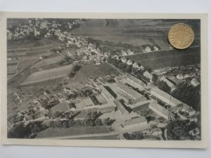 Ackerbauschule Triesdorf, Versuchsanstalt, Luftbild, 1955