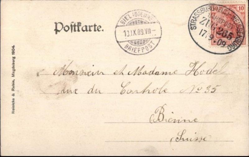 Weissenburg Germany 1909 Postcard - Nice Cover