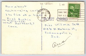 Providence Rhode Island~Capitol~Vintage Large Letter Linen Postcard