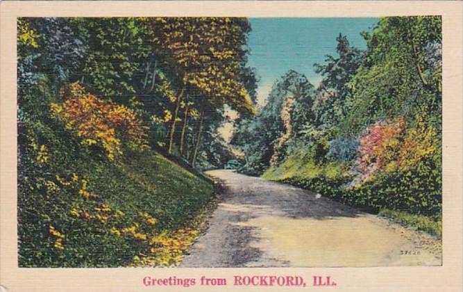 Illinois Greetings From Rockford 1941