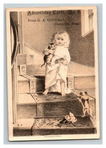 Vintage 1880's Victorian Trade Card - G.A. Goodall Campello (Now Brockton) MA