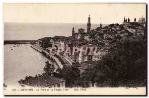 Menton Postcard Old Port and Old Town