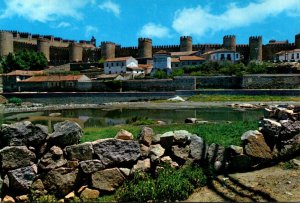 Spain Avila The Adaja River and Walls