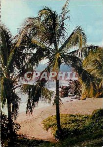 Postcard Modern Guadeloupe Ferry Beach