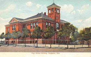 High School Kingfisher Oklahoma 1910c postcard