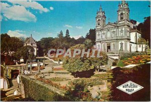 Postcard Modern Bom Jesus Brage Portugal dog