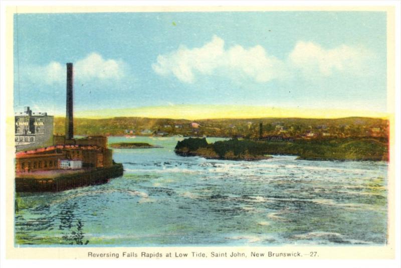 New Brunswick, St.John Reversing Falls at Low Tide