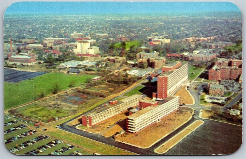 Vtg Columbus OH Ohio State University Medical Health Center Aerial View Postcard