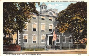 Lee Mansion Built 1768 - Marblehead, Massachusetts MA  