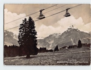 Postcard Schwebebahn, Gerschni-Trübsee gegen Hahnen, Engelberg, Switzerland