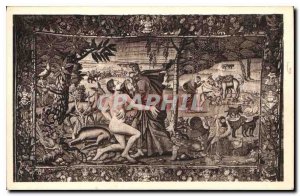 Old Postcard Langeais Tapestry Human Creation