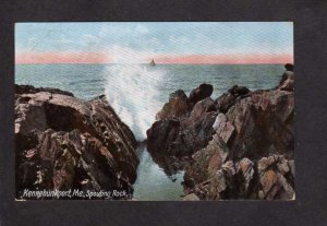 ME Spouting Rock Ocean View Kennebunkport Maine 1907 Postcard Kennebunk