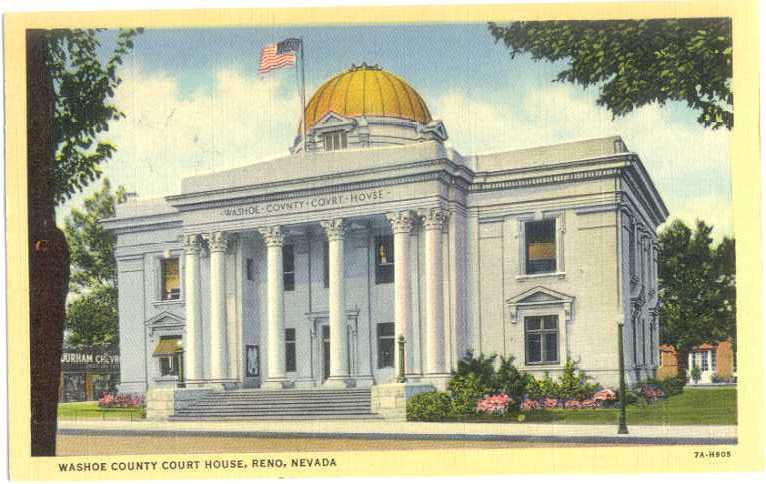 Linen of Washoe County Court House Reno Nevada NV