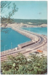 Canso Causeway, Cape Breton, Nova Scotia, Vintage 1957 Postcard, Slogan Cancel