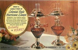 Advertising Postcard, TX, Texarkana, Texas, Sims Furniture Co., Hurricane Lamps