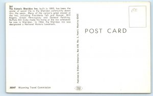 Sheridan Inn WYOMING Postcard