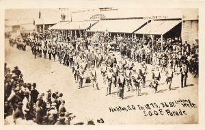 J25/ Yankton South Dakota Postcard RPPC c10 I.O.O.F. Odd Fellows Parade 165