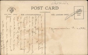 Easter Children Stool Chick Incubator Lantern Vintage Postcard