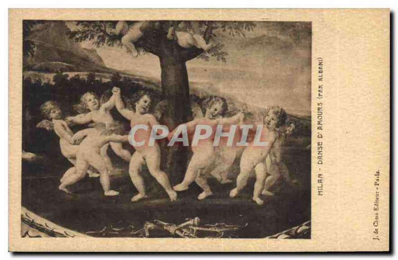 Postcard Old Milan Dance For Love Albani