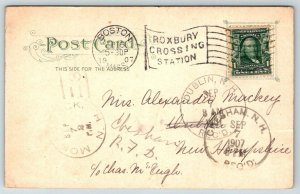 US Post Office   Boston  Massachusetts   Postcard  1907