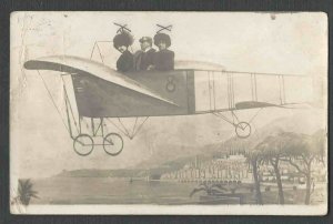 1915 PPC* GENEVA SWITZ EARLY AIRPLANE W/3 IN OPEN COCKPIT DATED 1910 SEE INFO