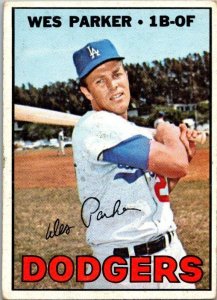 1967 Topps Baseball Card Wes Parker Los Angeles Dodgers sk2153