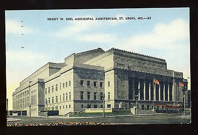 St Louis, Missouri/MO Postcard, Henry W Kiel Municipal Auditorium, 1953!