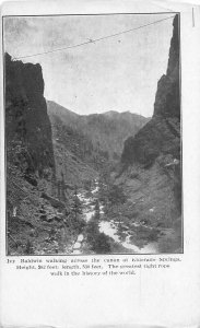H52/ Eldorado Springs Colorado Postcard c1910Ivy Baldwin High Wire Walker 199