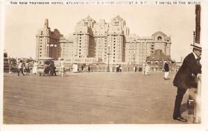 E4/ Atlantic City New Jersey NJ RPPC Postcard c20 New Traymore Hotel Boardwalk 4