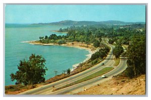 Coastline Santa Barbara California U. S. Highway 101 Postcard