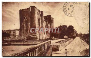 Old Postcard Chateau de Niort