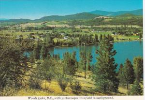 Canada British Columbia Woods Lake With Winfield In Background