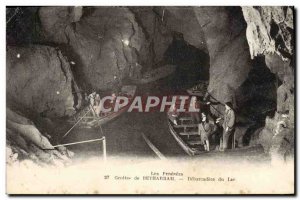 Old Postcard The Pyrenees Betharram Caves Of Debarcadere Du Lac Boat