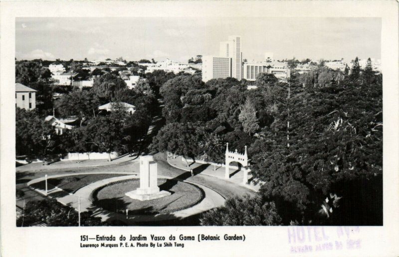 PC CPA MOZAMBIQUE, LOURENCO MARQUES, BOTANIC GARDEN, Vintage Postcard (b24900)