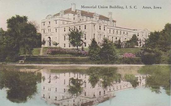 Iowa Ames Memorial Union Building ALbertype