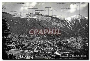 Old Postcard Innsbruck Tirol mit Nordkette