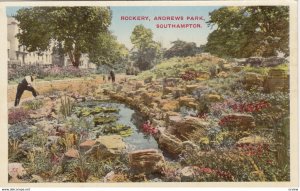 SOUTHAMPTON, Hampshire, England, 1900-1910's; Rockery , Andrews Park