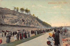 LP47 Speedway NYC New York Postcard