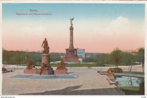 BERLIN, Germany, 1900-10s; Siegessaule und Bismarckdenkmal