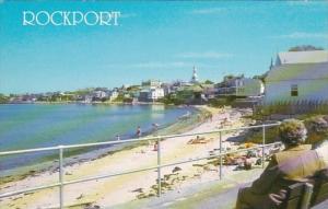 Maine Rockport Scene Along Front Beach