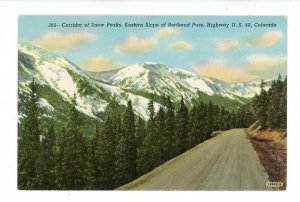 CO - Berthoud Pass Highway. Eastern Slope Snow Peaks