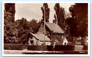 RPPC MELBOURNE, AUSTRALIA Fitzroy Gardens CAPTAIN COOK'S COTTAGE c1940s Postcard