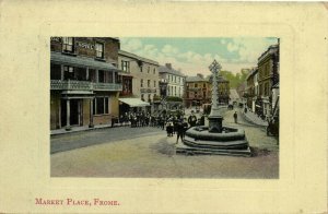 PC UNITED KINGDOM, MARKET PLACE, FROME, Vintage Postcard (b30990)