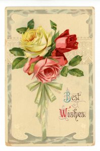 Greeting - Best Wishes        (corner & edge wear)