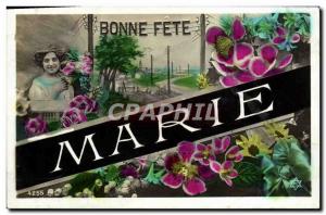 Old Postcard Marie Surname